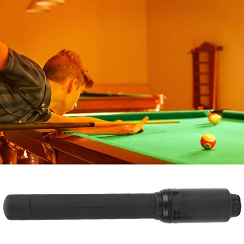 Junlucki Pool Stick Extension, High Hardness Pool Stick Extender, Small Exquisite Black for 9 Balls Billiards