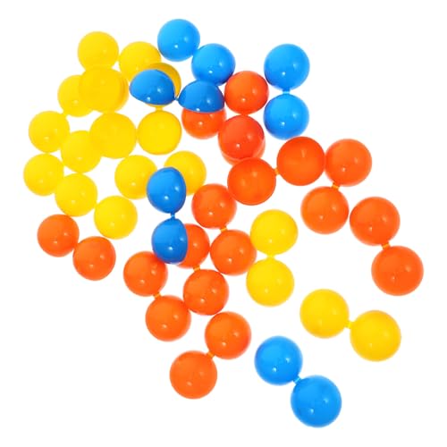 Garneck Boules de Loterie Creuses en Plastique 25 Pcs 4 Cm, Boules de Tombola Rondes Ouvertes Multicolores pour Jeux de Fête, Accessoires de Jeu de Bar et Activités Style Style Aléatoire