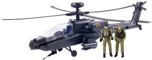 Richmond Toys Battle Zone AH-64 Apache Longbow Helicopter Playset