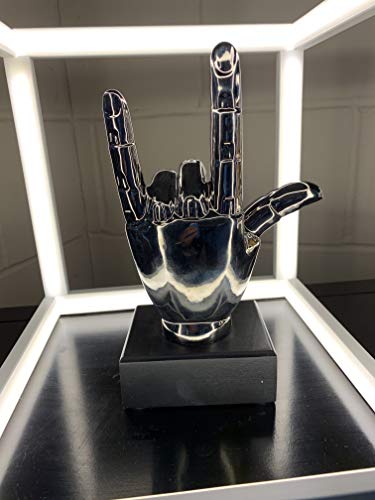 Febland Ceramic I Love You Hand Sign, Silver, Small - Image 4