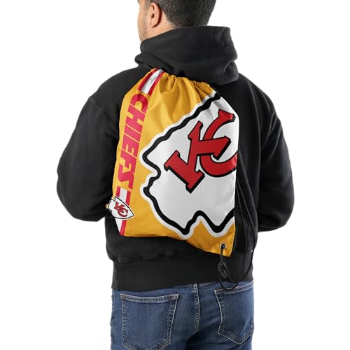 Foco BPNFALT15DS Kansas City Chiefs Nfl Alternate Color Big Logo Drawstring Backpack thumb #1