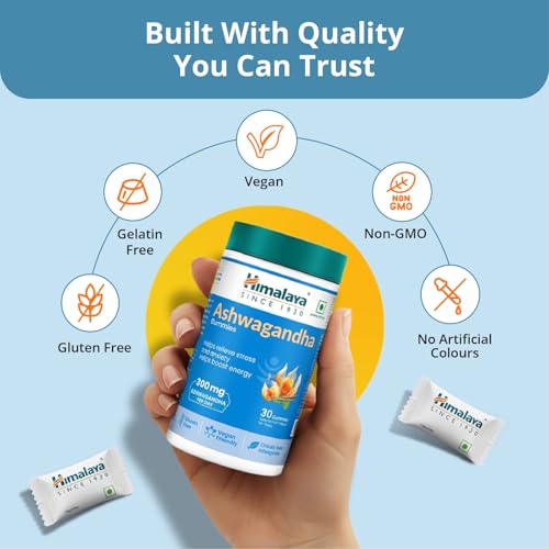 Image of Himalaya KSM-66 Ashwagandha Gummies | Helps Relieve Stress and Anxiety | Helps Boost Energy | Supports Cortisol Levels |Clinically Proven | Vegan Friendly | 60 Gummies
