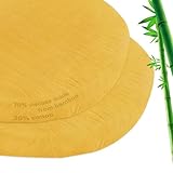 Muslin Bassinet Sheet Fitted 2 Pack for Cradle or Bassinet Pad＆Mattress, Soft and Breathable Viscose Made from Bamboo Cotton Muslin Bassinet Sheets (32'x16'x5.5') for Boys and Girls Gift, Yellow