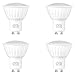 Produktbild WELLHOME GU10 LED Warmweiss Lampen, Dimmbar 5W LED Spots ersetzt 50 Watt Halogen, 2700K Reflektor Strahler Leuchtmittel 120° 500 Lumens 230V, 4er-Pack