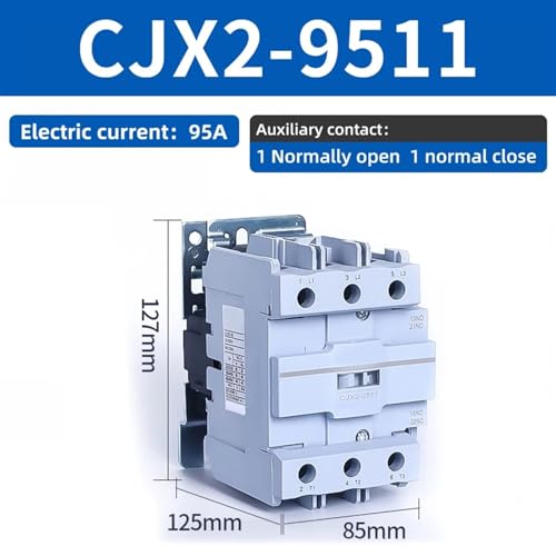 Contactor AC industrial CJX2 9511 bobina cobre 380V interruptor electromagnético 2