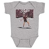 500 LEVEL Matteo Arnaldi Tennis One-Piece Infant Bodysuit (Heather Gray, 18M)