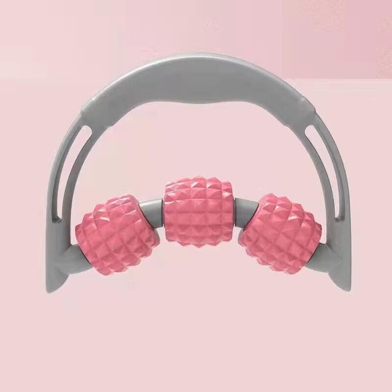 GION 3-Wheel Trigger Point Roller Massager Used for Back Massage Forearm, Hand, Leg Muscle Fascia and Fascia Massage, to Relieve Muscle Pain (1Pcs) GION 3-Wheel Trigger Point Roller Massager Used for Back Massage Forearm, Hand, Leg Muscle Fascia and Fascia Massage, to Relieve Muscle Pain (1Pcs)