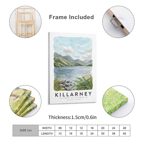 Poster Killarney rétro, idéal pour salon chaleureux