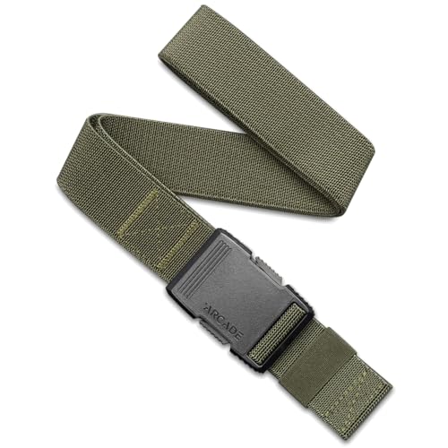 Ceinture mixte Arcade Hardware noire élastique pour pantalon et short