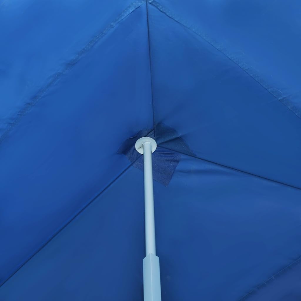 Tienda de recepción plegable con 8 paredes, 870 x 291 x 315 cm, color azul | Techo Oxford revestimiento de PVC, estructura de acero inoxidable, 2 entradas con cremallera, plegable y fácil de montar