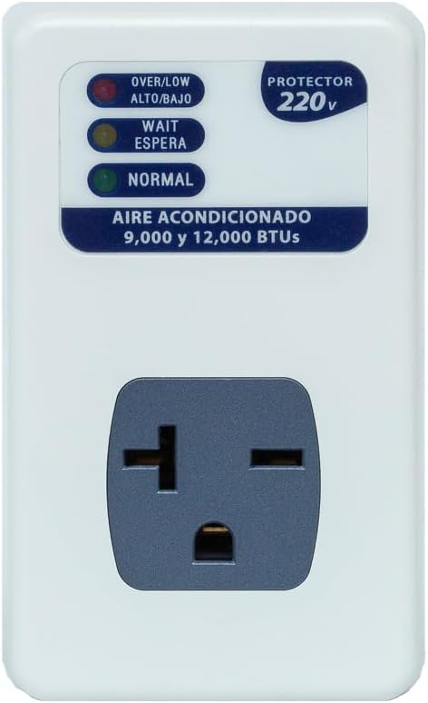 Electronic Voltage Protector(Surge Protector) Household Appliance Voltage Protection OverVoltage and UnderVoltage Protection Socket Surge Protector for Refrigerator E39-220V