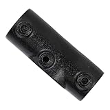 Rohrverbinder schwarz T-Verbinder 1" (33,7 mm), lang verstellbar 30°-45° AVERDE