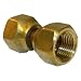 LASCO 17-5949 1/2-Inch Female Flare Swivel Brass Adapter