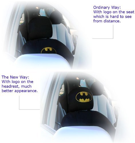 Yupbizauto New Interchangeable Car Seat Headrest Covers Universal Fit for Cars Vans Trucks-Sold by a Pairs (Frog)