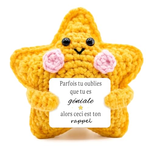 Idee Cadeau Femme, Cadeau Anniversaire Femme, Étoile Au Crochet, Cadeaux Anniversaire Femme, Noel Fete des Meres Cadeau Ado Fille Soeur Maman Collegue Meilleure Amie Maitresse