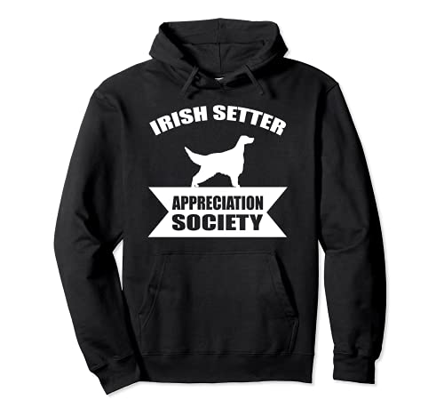 Irish Setter Dog Pullover Hoodie, Black