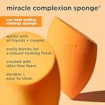 Real Techniques Miracle Complexion Sponge, Makeup Blender for Liquid and Cream Foundation, Full Coverage, Streak-Free Professional Makeup Tool, Cruelty Free, Vegan, Latex Free, 4 Count - Image 3