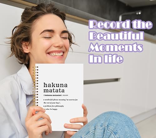 Prise de notes efficace avec le carnet de motivation Hakuna Matata format A5 - 5
