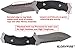 GLORYFIRE Tactical Hunting Knife Fixed Blade Serrated Edge AUS-8 Stainless Steel Blade Outdoor Survival Emergency Kit Full Tang Titanized Anti-Rust Processed Arc Hand Protected with Leather Sheath