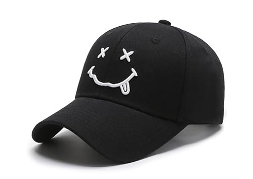 Boné Masculino Dad Hat Strapback Aba Curva Ajustavél (Preto-Carinha)
