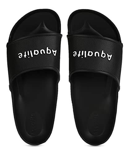 Image of Aqualite NEO-254 Men Slides Slipper with Slip-on wear, Comfort and Flat Base Flipflop for dailywear uses.