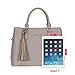 SUMICH Womens Classy Satchel Handbag Griege with tassel