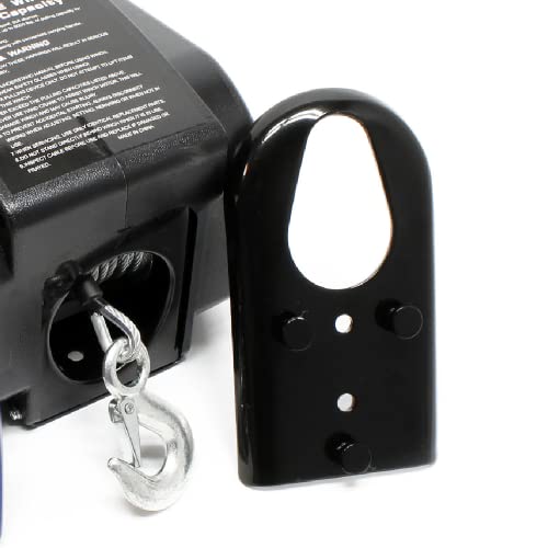 Foto von Elektrische Seilwinde 350W Motorwinde bis 1570kg mit Fernbedienung Seilzug Flaschenzug Seilhebezug