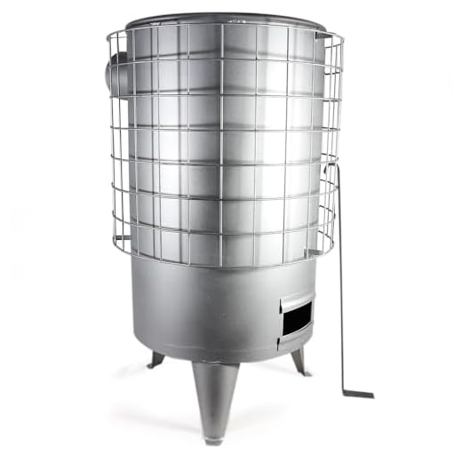 Estufa de leña redonda gris ecodesing económica 6,3 kW Estufa de leña pequeña chimenea conducto salida 120 mm hierro estufa llenya