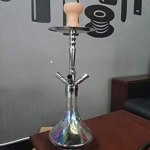 WJMT Aluminium-Huka Shisha Set One Hose Big Smoke Bar Supplies Party Set Rauchen, ohne Nikotin – Bild 5