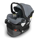 UPPAbaby Mesa V3 Infant Car Seat - Easy Installation + SmartSecure Technology - Attaches to Stroller | Base + Infant Insert Included - Callum (Stone Blue)