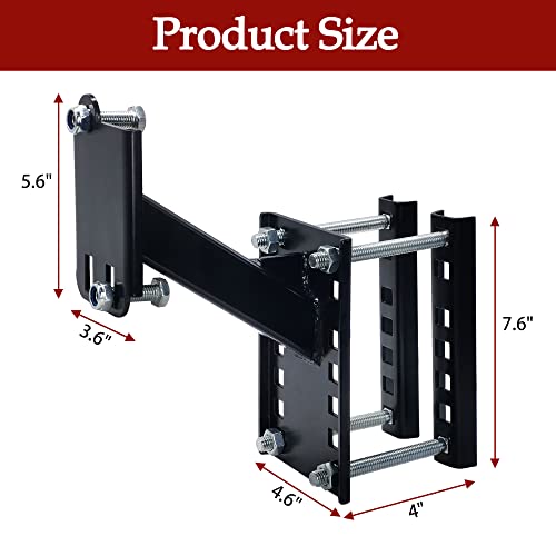 Autoalkins Spare Tire Mount Bracket For Trailer, Spare Tire Mount, Trailer Spare Tire Carrier, Fits Most 4 & 5 & 6 Lugs Wheels On 4", 4.5", 4.75", 5", 5.5", And 6" Bolt Patterns, Maximum Load 150 Lbs #TOP1
