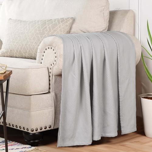 Couverture coton anti-transpiration plaid toutes saisons lit