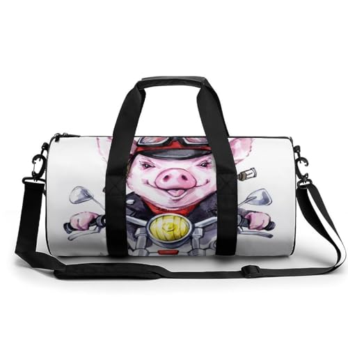 Sac de gym Moto Cochon : bagage cabine imperméable 45cm