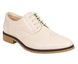 SIRRI Zapatos de Vestir Brogue de Charol de Piel sintética para niños, Calzado Formal con Cordones para PAJE de Boda tamaño 37