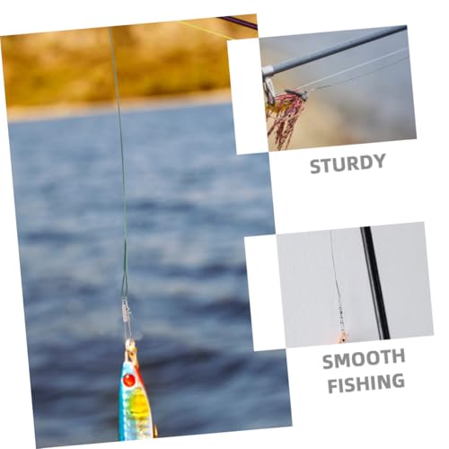 30 Piezas Líderes de Pesca de Acero Bite con Mosquetones Giratorios miniatura 7