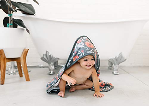 Image of Copper Pearl Premium Knit Hooded Bath Towel with Terry Cloth Interior Poppy