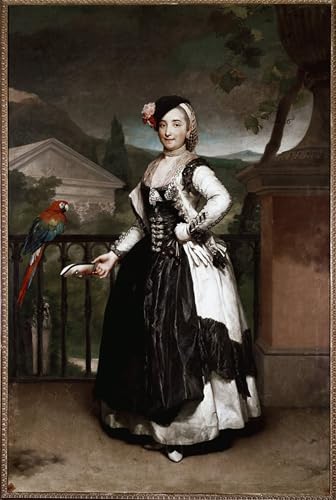 Lienzo decorativo premium del retrato de Isabel Parreño por Mengs: alta definición en 60x90cm