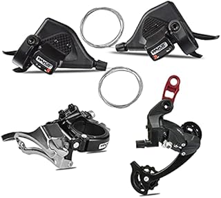 FOMTOR 8 Speed Bicycle Derailleur Groupset, 3x9 Shifters Set +Front Derailleur + Rear Derailleur Mountain Bike Parts