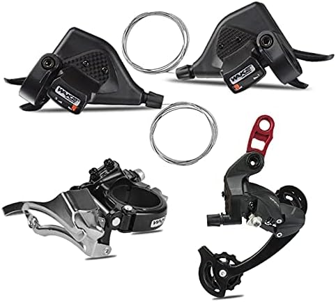 FOMTOR 8 Speed Bicycle Derailleur Groupset, 3x9 Shifters Set +Front Derailleur + Rear Derailleur Mountain Bike Parts