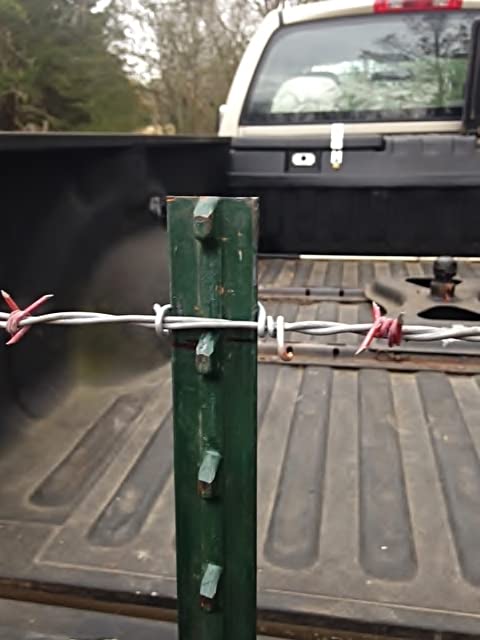 Miniatura 9 de para instalación de alambre de púas y postes en T para instalar, quitar y reparar con bridas de poste en T (amarillo)