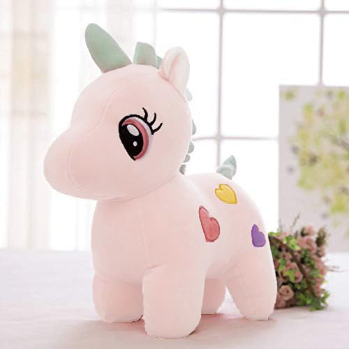 HUG 'n' FEEL SOFT TOYS Soft Long Soft Lovable hugable Cute Giant Life Size Toy Bear Plush & Stuffed Toys (32 cm Unicorn, Pink) Lovely Teddy