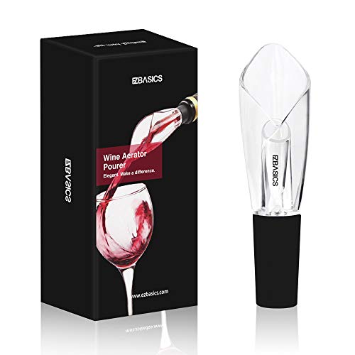 EZBASICS Wine Aerator Pourer-Wine Decanter Glass Tulip Spout Wine Pourer Aerator for Wine Bottle