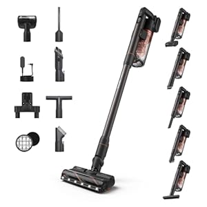 Philips SpeedPro Max Kabelloser Stielstaubsauger 7000 Serie, Für Tierhaare, 360° Kraftvolle Saugkraft, Max. 80 Min., Verwicklungsfrei, Für Teppiche und Hartböden, 4 LED-Aufsätze (XC7065/01)