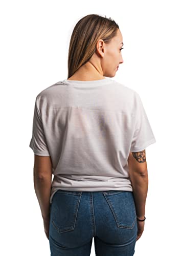 T-shirt Einstein Circle pour un style urbain décontracté en jersey blanc XL