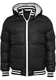  Urban Classics Herren Shiny 2-tone Hooded College Bubble Jacket TB 431 Regular Fit