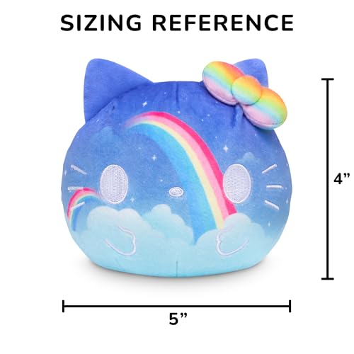Image of TeeTurtle Reversible Sanrio Hello Kitty Rainbow 4 Inch Flip Plush