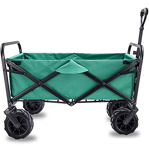 Faltbarer Einkaufswagen, Gartenwagen HighPerformance Klappbar, AllTerrain Gärtnerei, Einkaufskorb Klappbar, 100 Kg Max. Belastung Einkaufstrolley