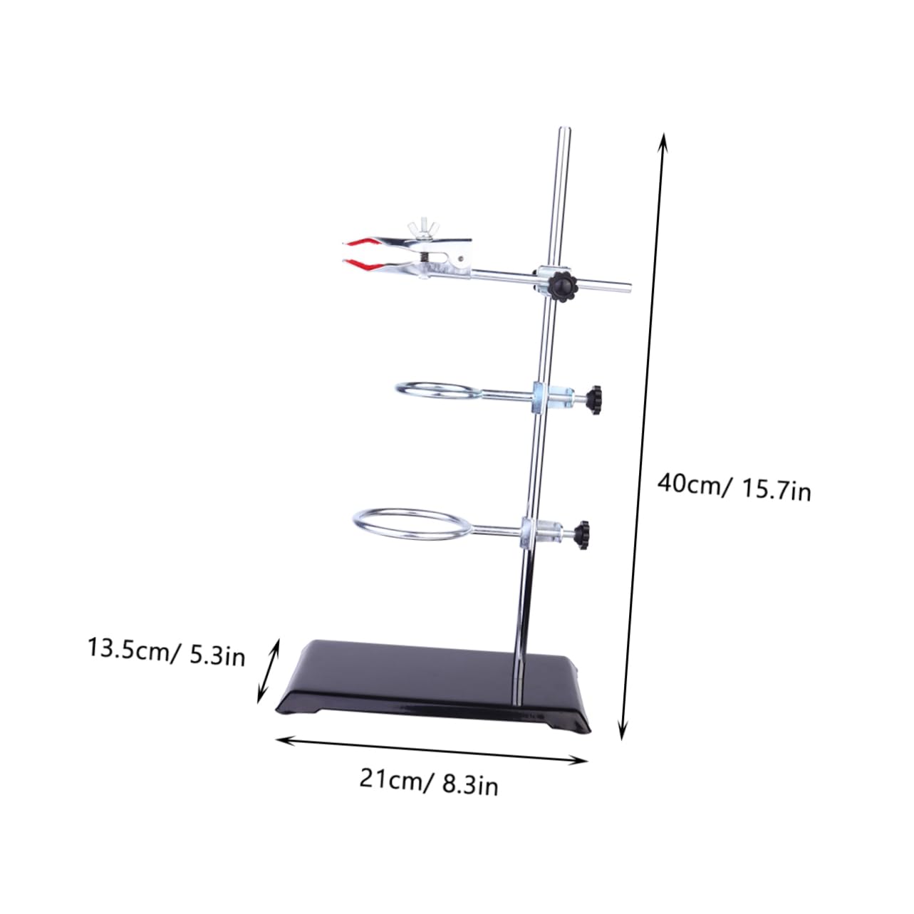 KICHOUSE Chemistry Equipment Equipment Stand Test Tube Rack Retort Stand Rod Square Bracket