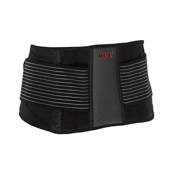 ACE - 902002 Adjustable Back Brace, Stabilizing Support and Comfort, Adjustable, Breathable, Full Range of Motion, from…