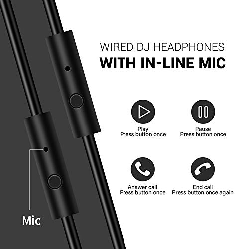 Fone de Ouvido P/Estúdio DJ OneOdio Pro-10 Black, Falante 50mm Neodimio Conexão P2 ou P10 Com Microf